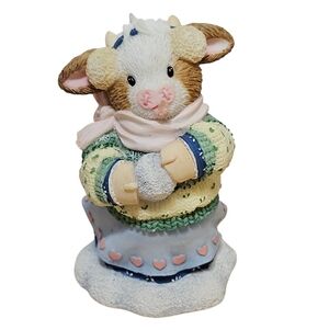 Vintage 2003 Enesco Mary's Moo Moos "You're Udderly Cool" Figurine